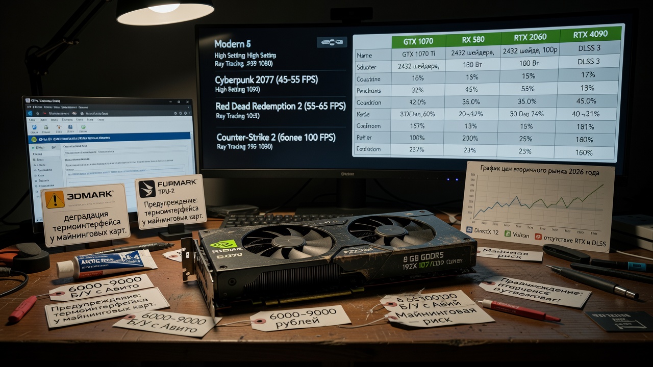 Стоит ли покупать GTX 1070 в 2026 году: честный разбор